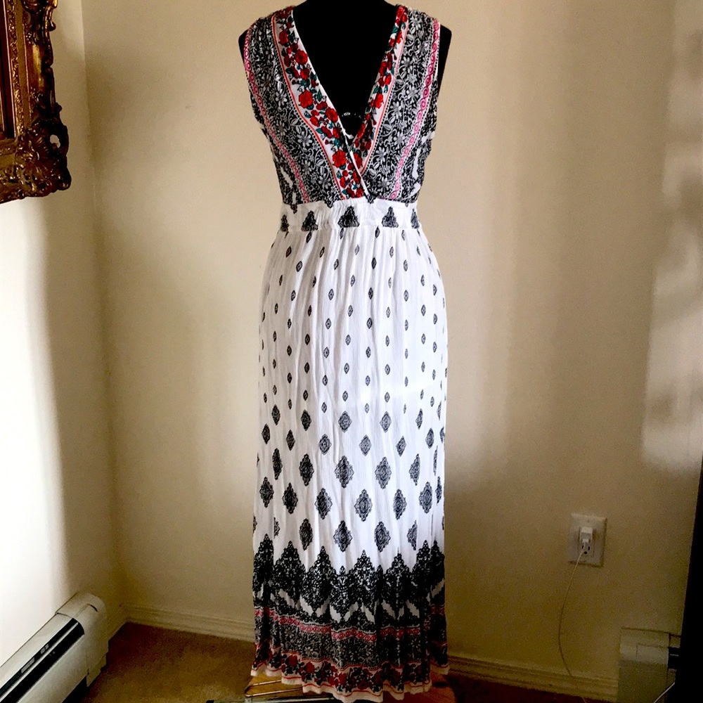 Boho White Maxi Summer Destiny Dress M